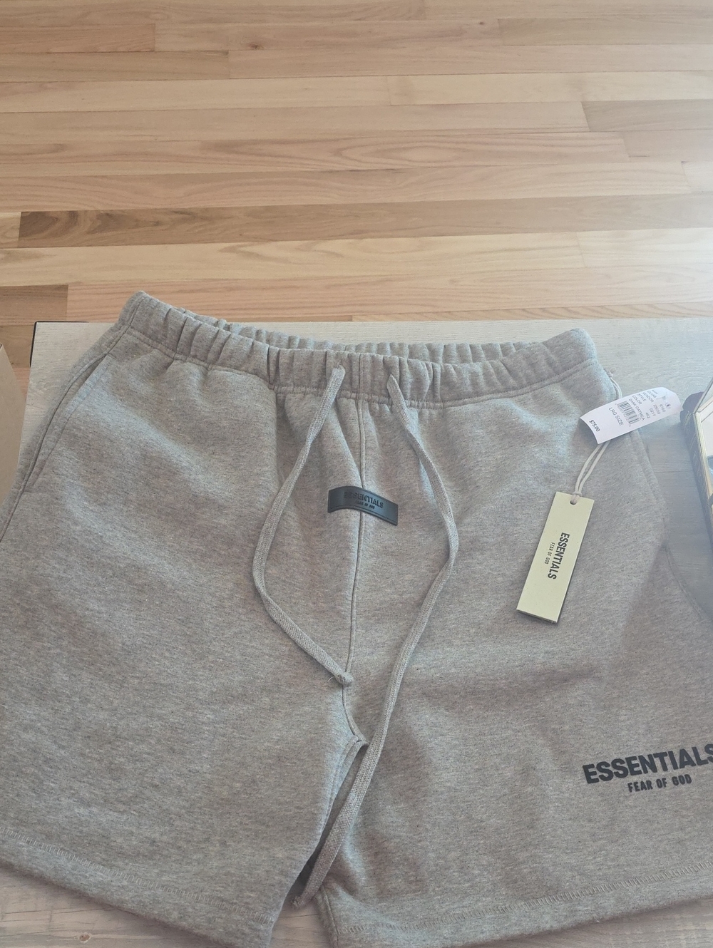 ESSENTIALS Grey Men’s Sweatshorts with Drawstring